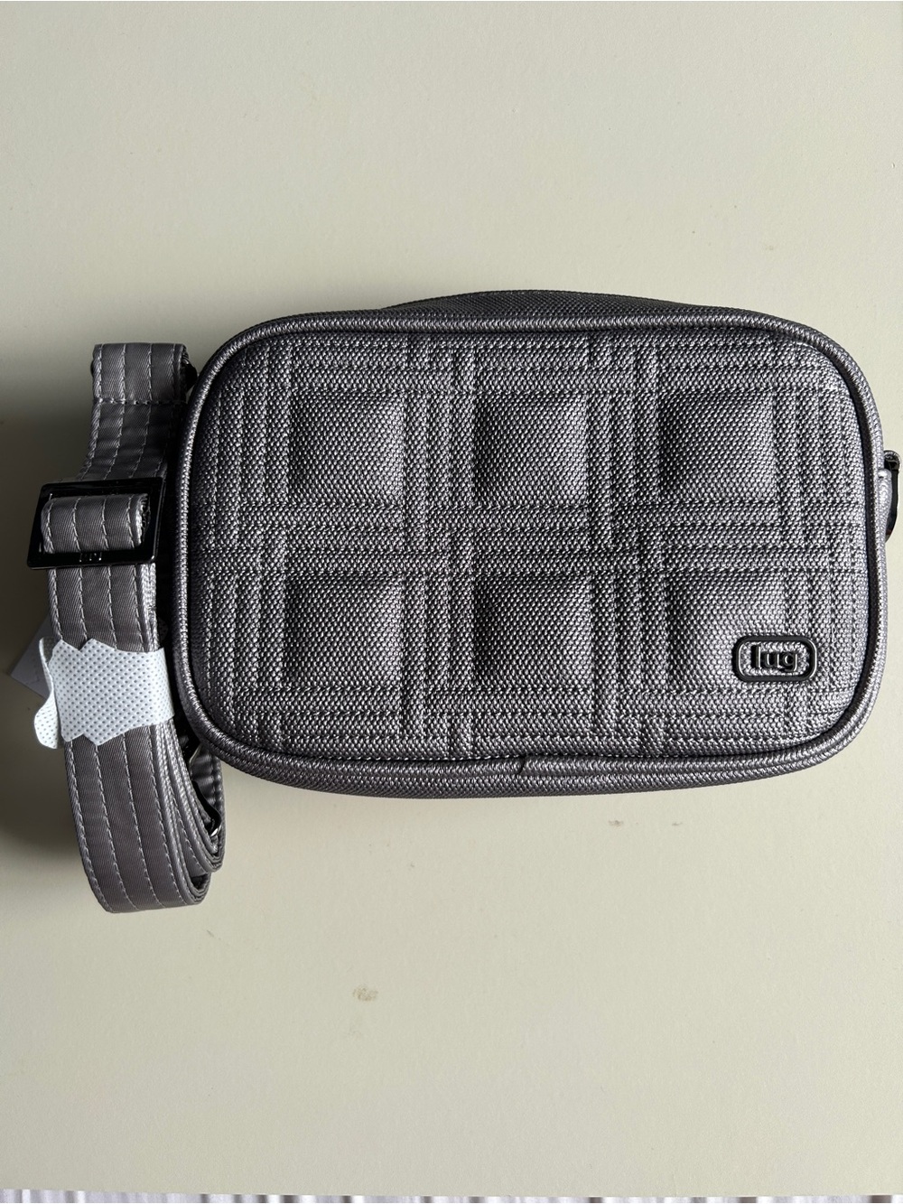 LUG MINGLE MATTE LUXE CAMERA BAG METALLIC PEARL NWT